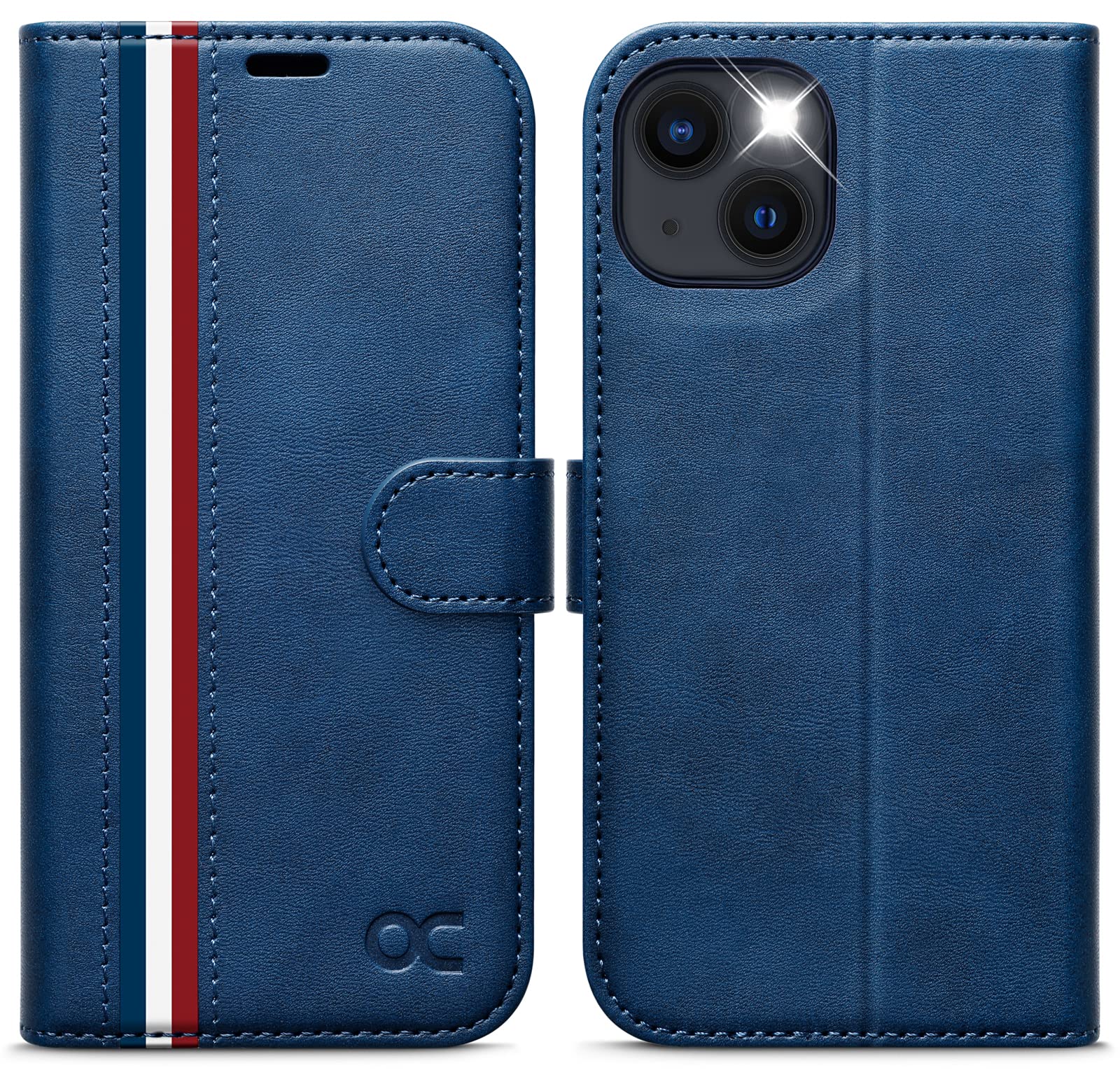 OCASE Mobile Phone Case for iPhone 13 5G Foldable Stylish Blue