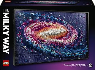 LEGO ART The Milky Way Galaxy 31212 | Set for Adults, Space Model Kit, Home Office Décor, 3D Wall Art for Living Room, Astronomy Gift Idea, 3091 Pieces