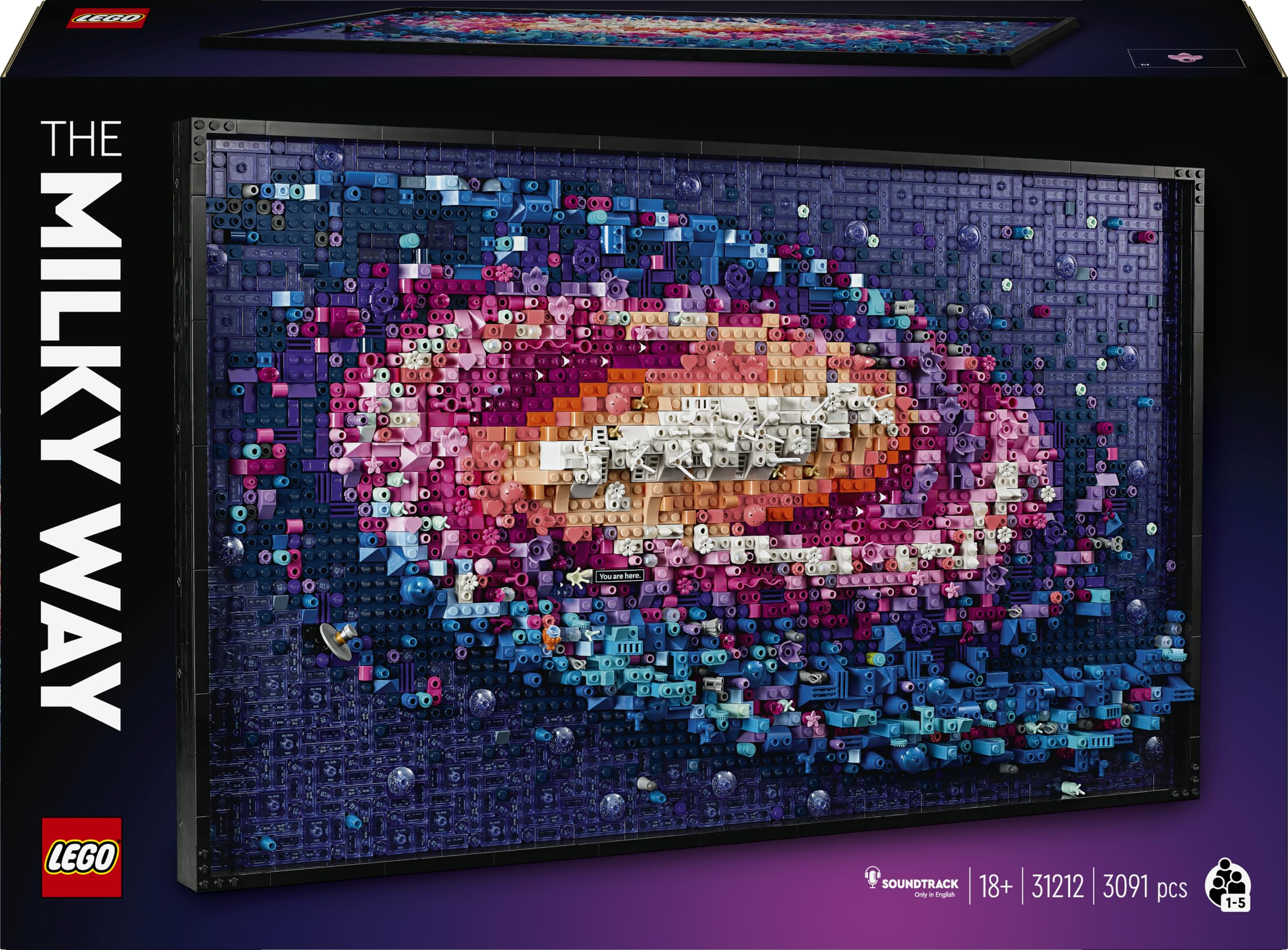 LEGO ART The Milky Way Galaxy 31212 | Set for Adults, Space Model Kit, Home Offi