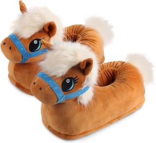 corimori 1847 (Various Animal Designs) Animal Shaped Plush Booties, Carpet Slippers