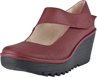 FLY London Women's Yasi682fly Wedge Pump (38 M EU, Red Cordoba)