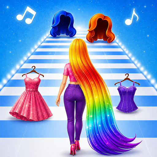 Build A Fashion Queen Magic Doll Run: Dress-up Diy Queen Game