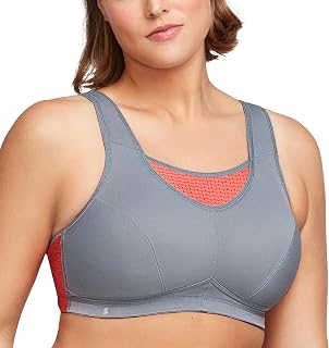 Glamorise Women's Elite Performance No Bounce Camisole Wirefree Sports Bra #1067, Old White