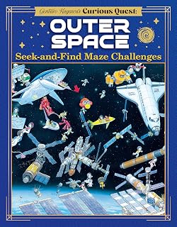 Gentaro Kagawa's Curious Quest: Outer Space Seek-and-Find Maze Challenges (Happy Fox Books) Activity Book for Kids Ages 8-12 - Puzzles with Hidden Objects, Riddles, Clues, and More
