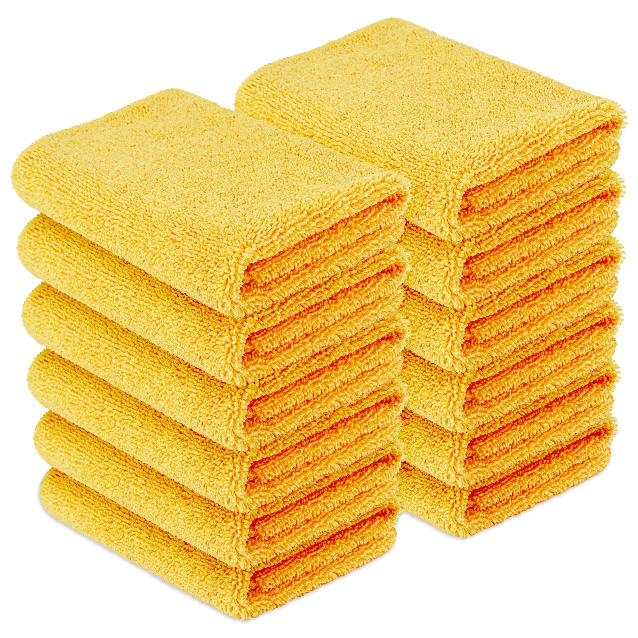 Amazon Basics Microfiber Car Drying Towels, Highly Absorbent, Lint Free, Scratch