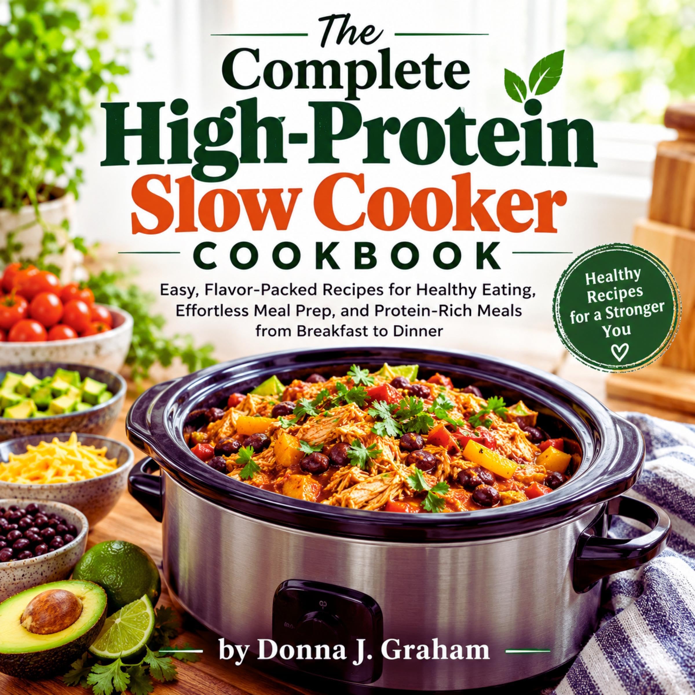 The Complete High-Protein Slow Cooker Cookbook: Easy, Flavor-Packed Recipes for 