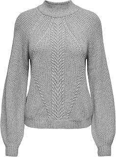 ONLY Women's Onlkatia L/S Highneck KNT Noos Pullover