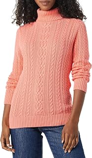 Amazon Essentials Women's Standard Fisherman Cable Turtleneck Sweater
