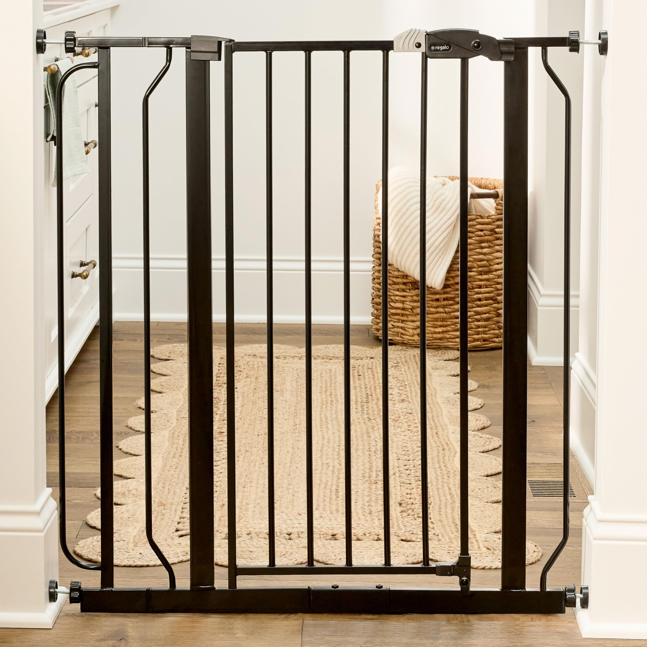 Regalo Safety 91.4cm Extra Tall Baby Gate for Doorways & Bottom of Stairs, Fits 
