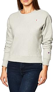 Champion Women's Reverse Weave Crew, Oxford Grey, X-Small
