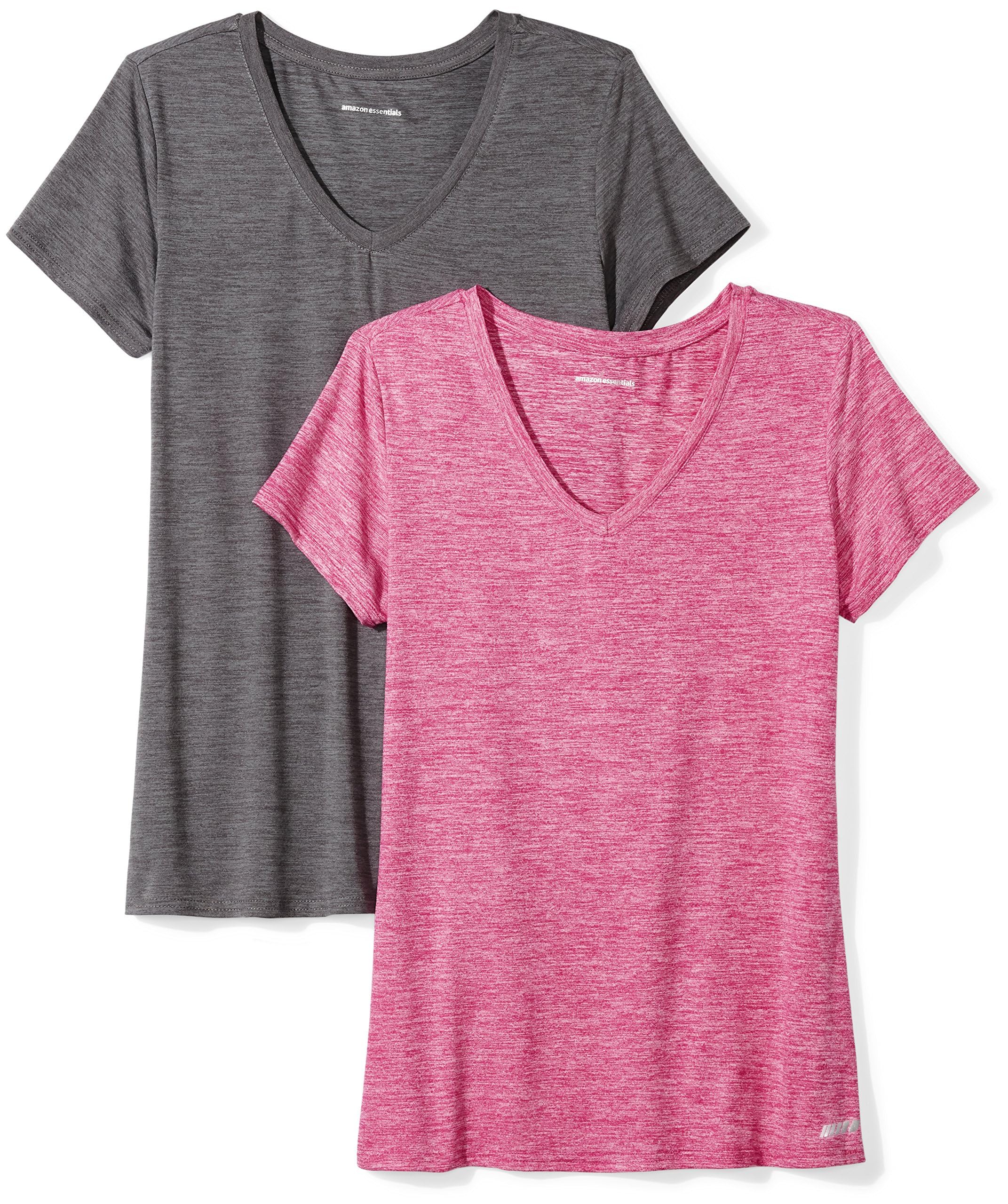Amazon Essentials Women's Active Quick-Dry Tech-Stretch Short-Sleeve Sports, Gym