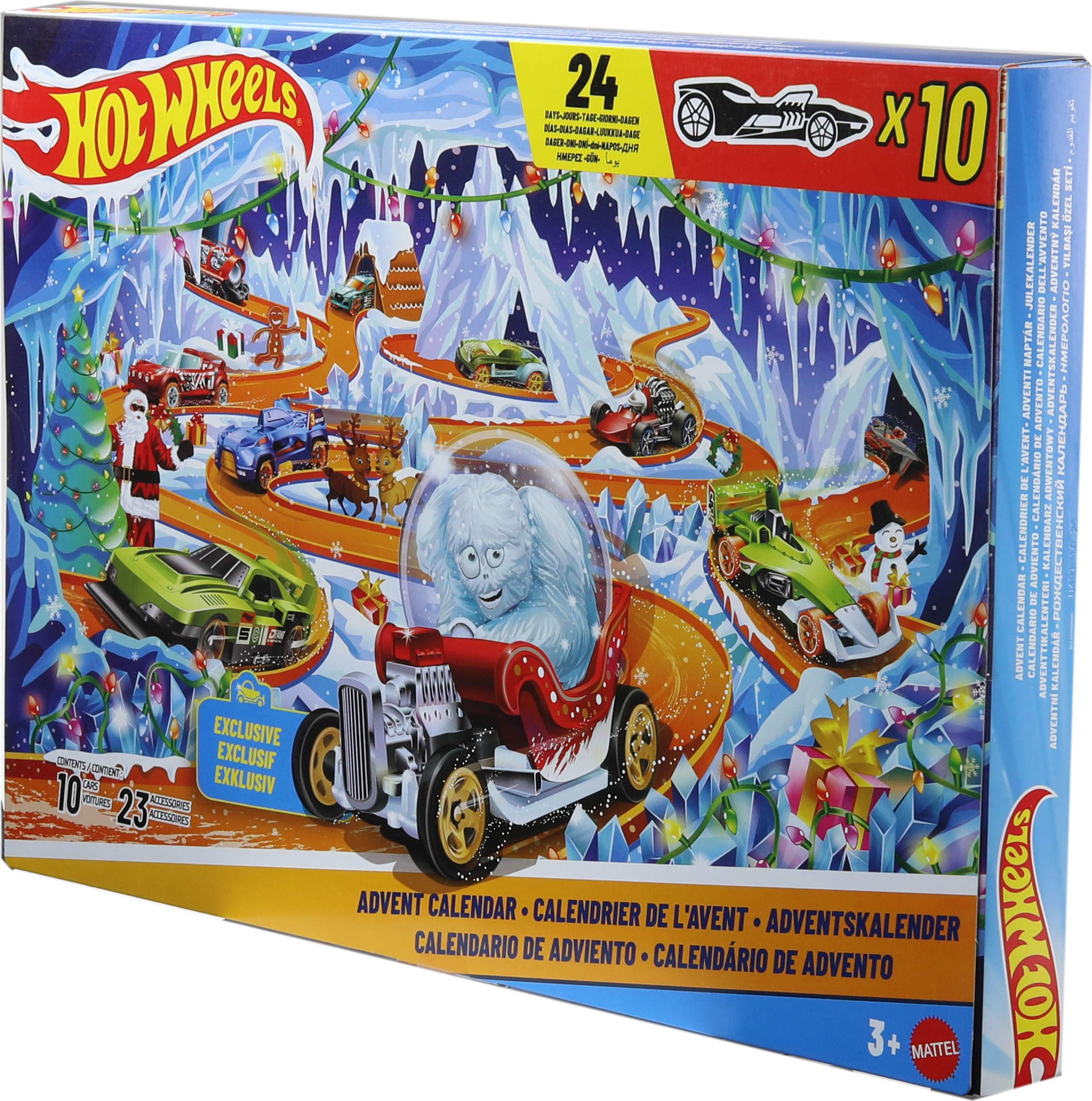 ​Hot Wheels 2026 Advent Calendar | With 10 Vehicles in 1:64 Scale, 14 Winter-The