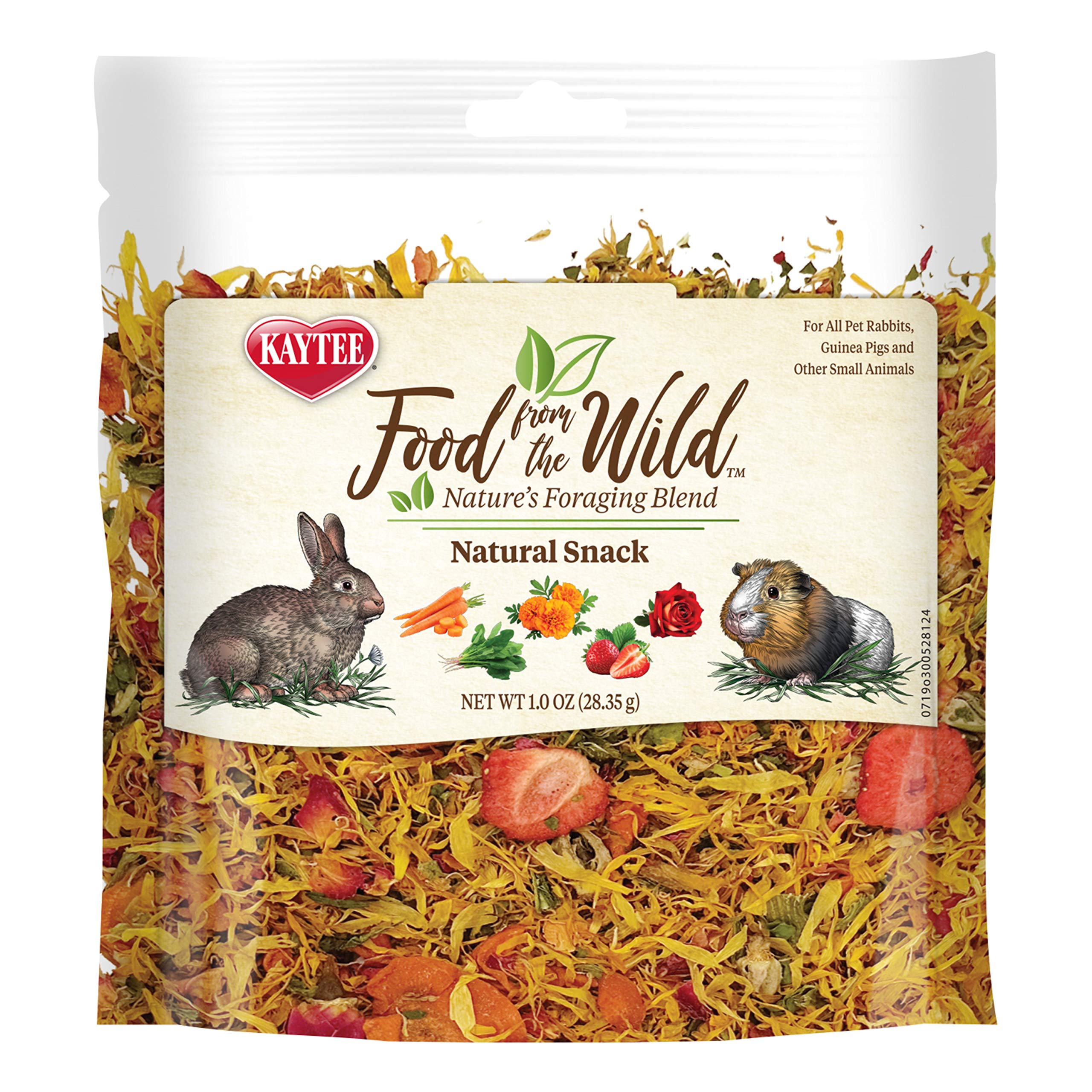 Kaytee Food from the Wild Natural Snack for Rabbits & Guinea Pigs, 1 Oz | Daily 