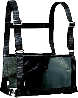 Weaver Leather Livestock Exhibitor Number Harness, Black, Medium-Large