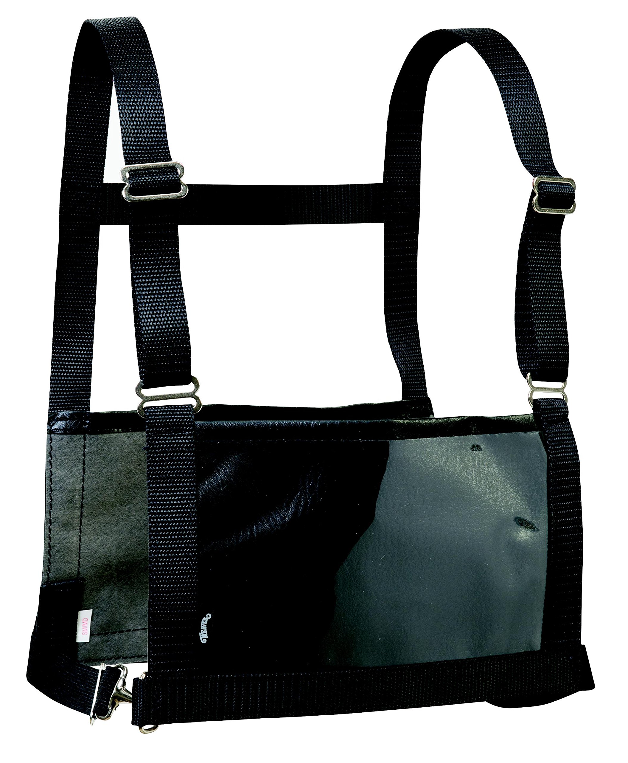 Weaver Leather Livestock Exhibitor Number Harness, Black, Medium-Large