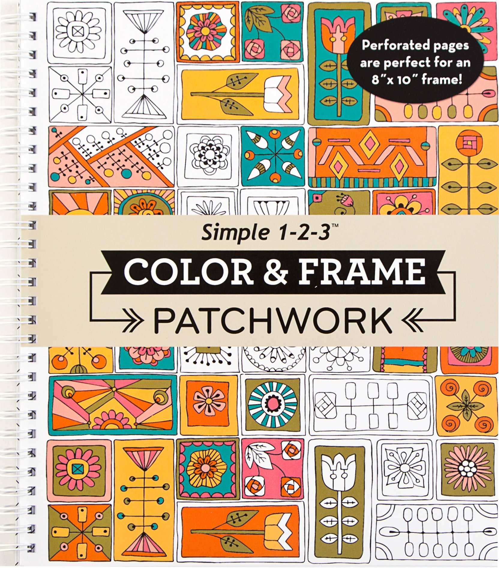 Color & Frame - Patchwork: Adult Coloring Book with Patterns | 31 Designs to Col