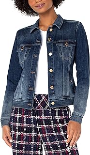 Liverpool Classic Denim Jacket in Stretch Slub Twill