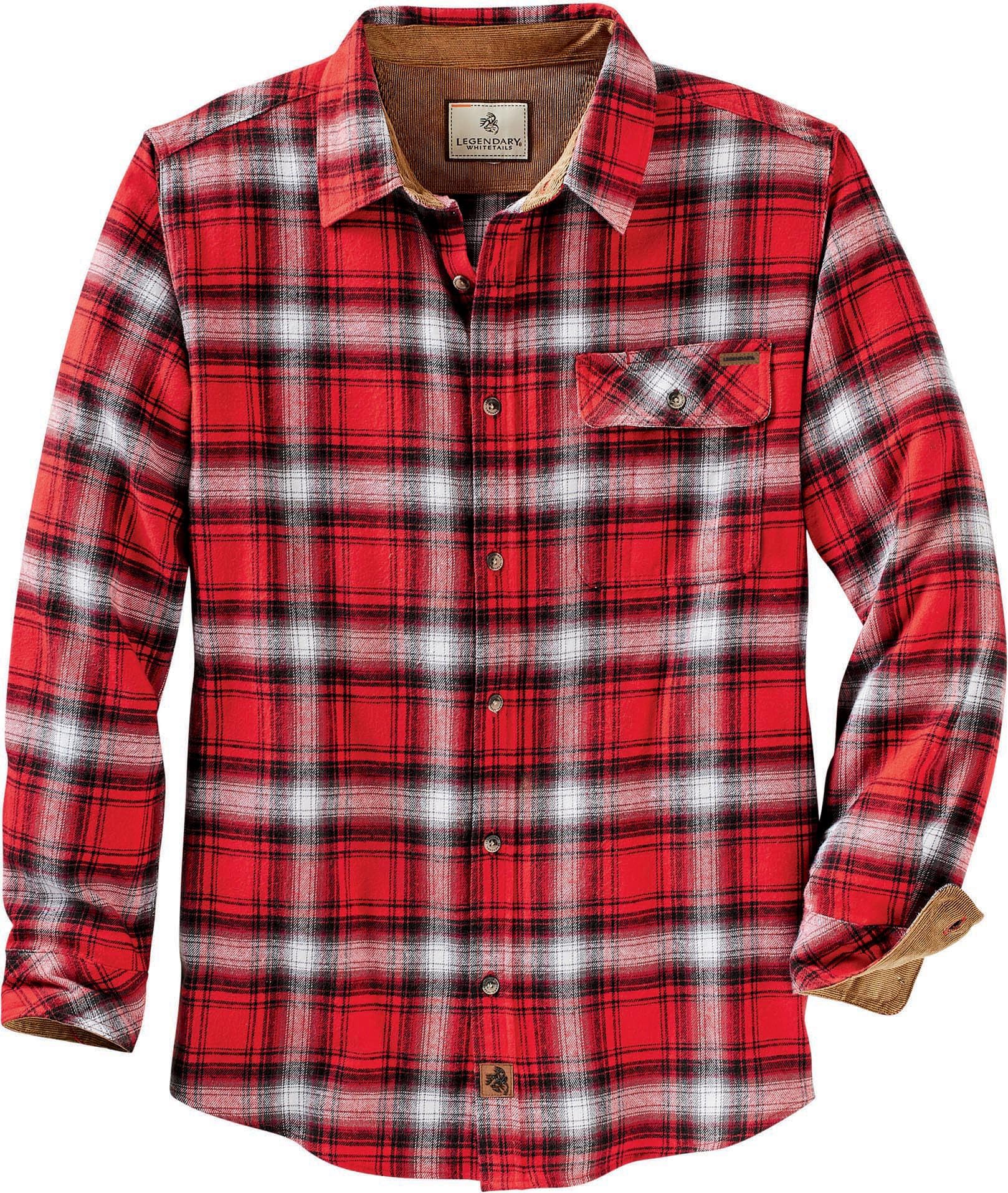 Legendary Whitetails Buck Camp Flannel Men's Long-Sleeved Shirt