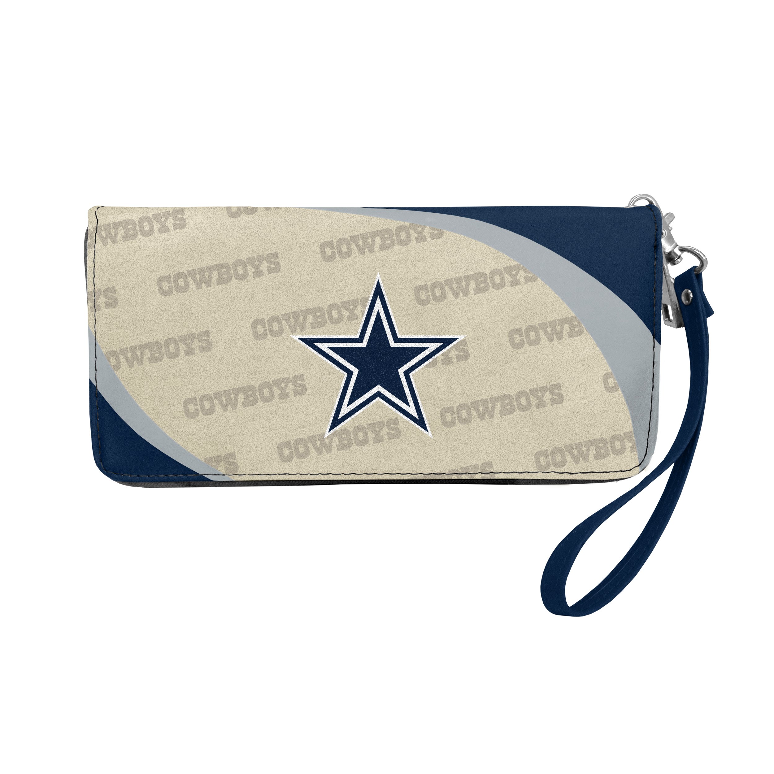 Littlearth NFL Dallas Cowboys Curve Zip Organizer, Team Color, 8" x 4" x 1" | 8 