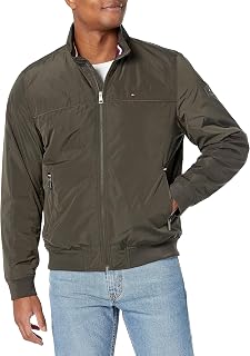Tommy Hilfiger Men's Performance Faux Memory Bomber Jacket Transitional Jacket