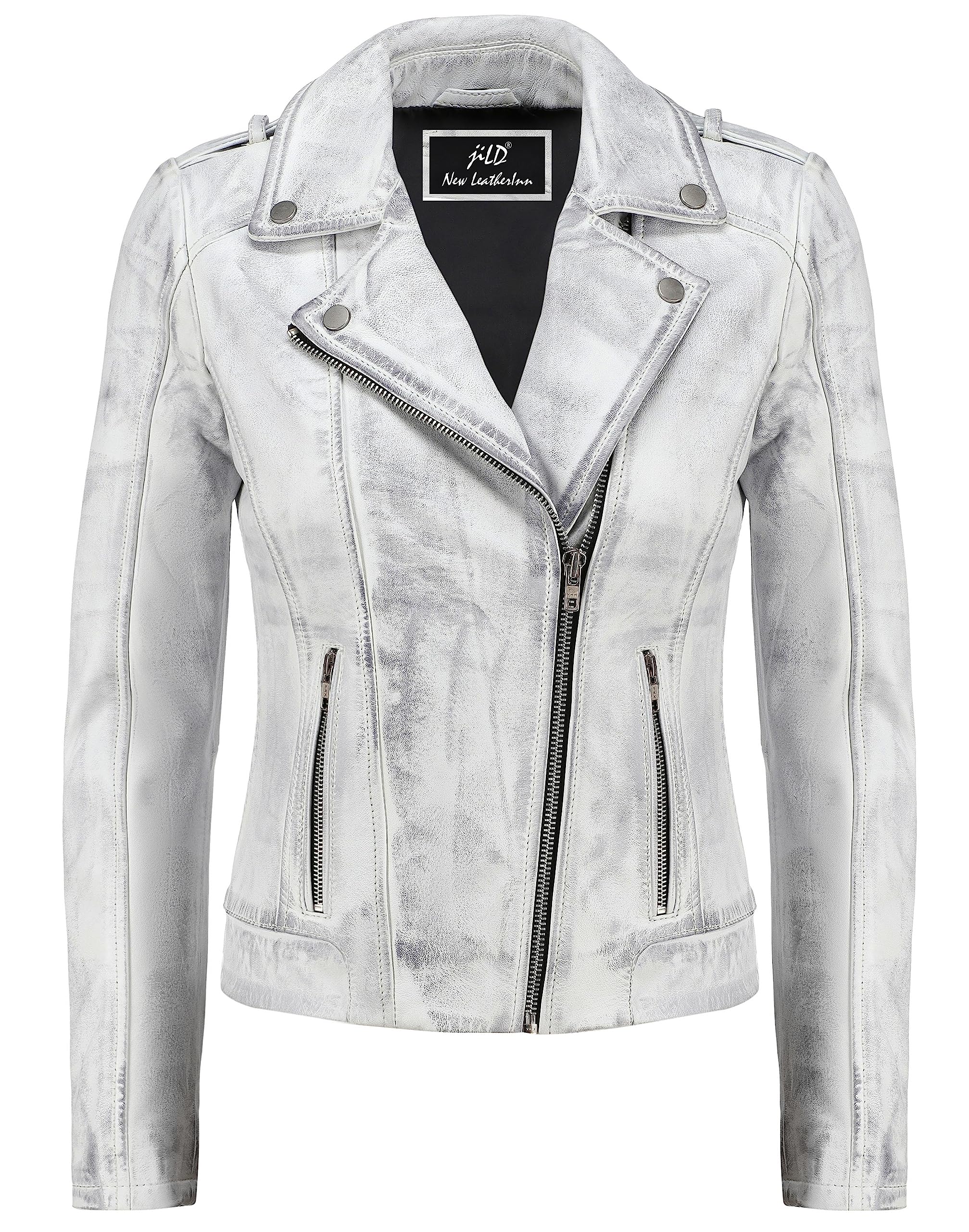 Biker Style Vintage Leather Jacket Women - Casual Fashion Motorcycle Zip Lightwe