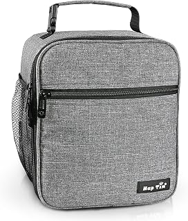 Hap Tim Lunch Bag for Men, Insulated Lunch Box for Men & Women,Boite a Lunch Homme, Suitable ​for Work, Grey(CA18654-G)