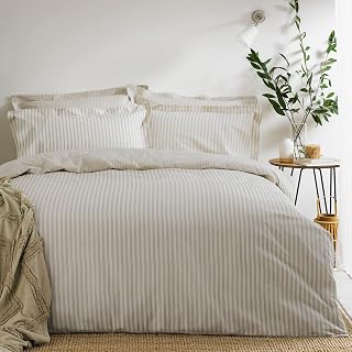 Yard Hebden Striped Duvet Cover Set (Natural-Double)