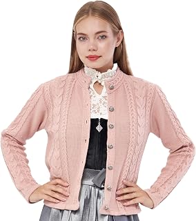 Lifos Women's Costume Jacket - Dirndl Jacket Short Traditional Cardigan