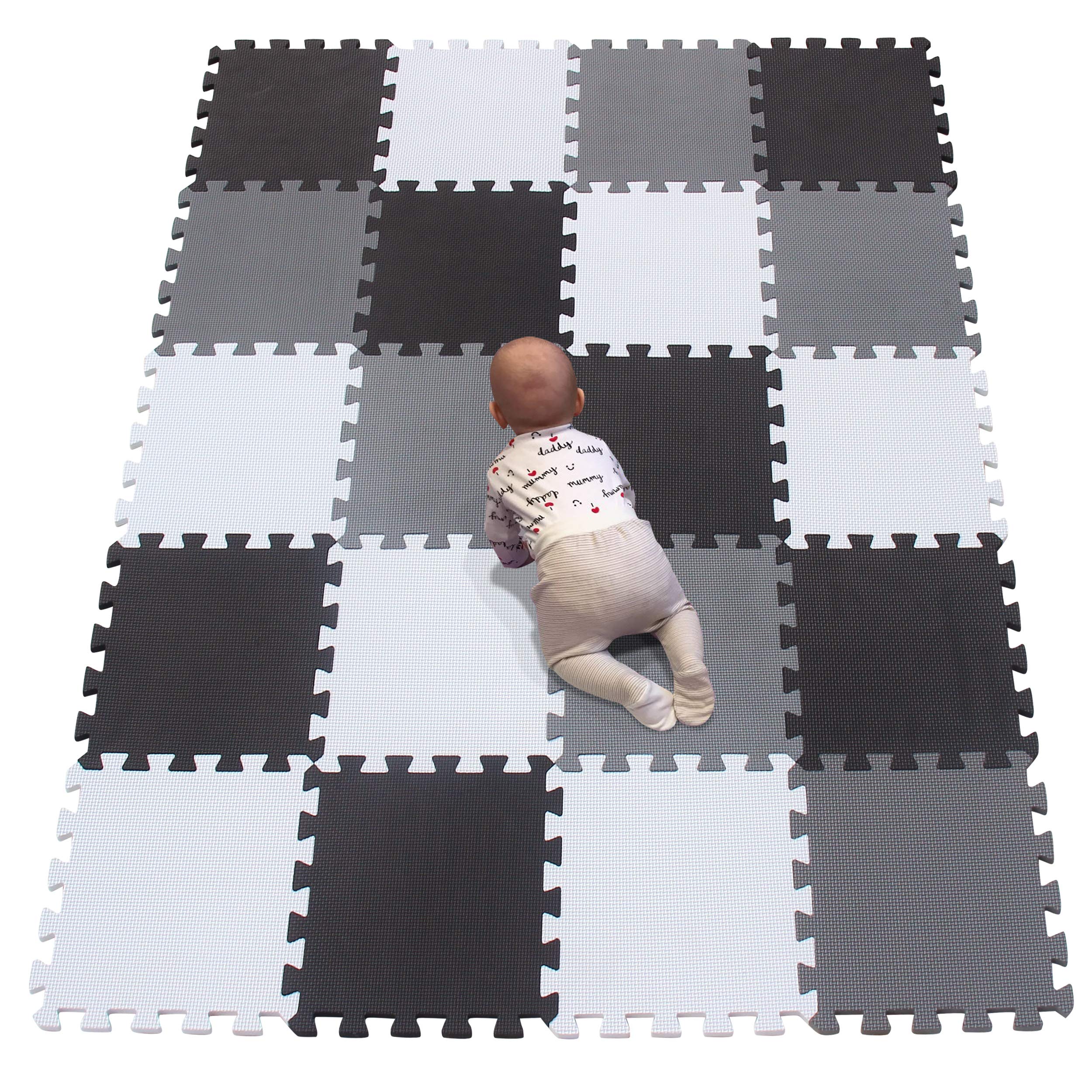 YIMINYUER® 20 Tiles (30cm×30cm×1cm Each Tile) Baby Soft Puzzle Play Mats, Kids T