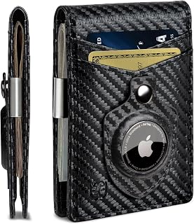 SERMAN BRANDS Money Clip Wallet - Mens Wallets slim Front Pocket RFID Blocking Card Holder Minimalist Mini Bifold