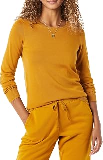 Amazon Essentials Women’s Lightweight Long Sleeve Round Neck Jumper (Available in Plus Sizes)