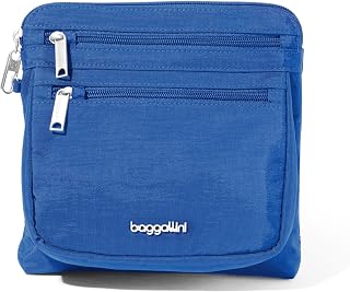 'Baggallini Securtex Anti-Theft Crossbody 8.25'' Small / 10'' Large Travel Purse with RFID Card Slots & Cut-Resistant Strap'