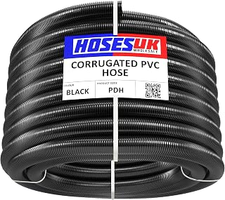5m - 25mm (1") Internal Diameter Aquatic/Pond Filter, Pump or Waterfall Flexible Reinforced Hose/Pipe Tubing