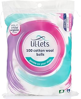 Lil-Lets 100 Cotton Wool Balls