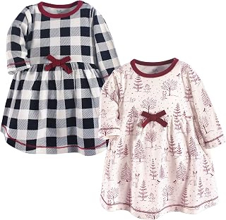 Touched by Nature Girls, Toddler, Baby and Womens Organic Cotton Short-Sleeve and Long-Sleeve Dresses