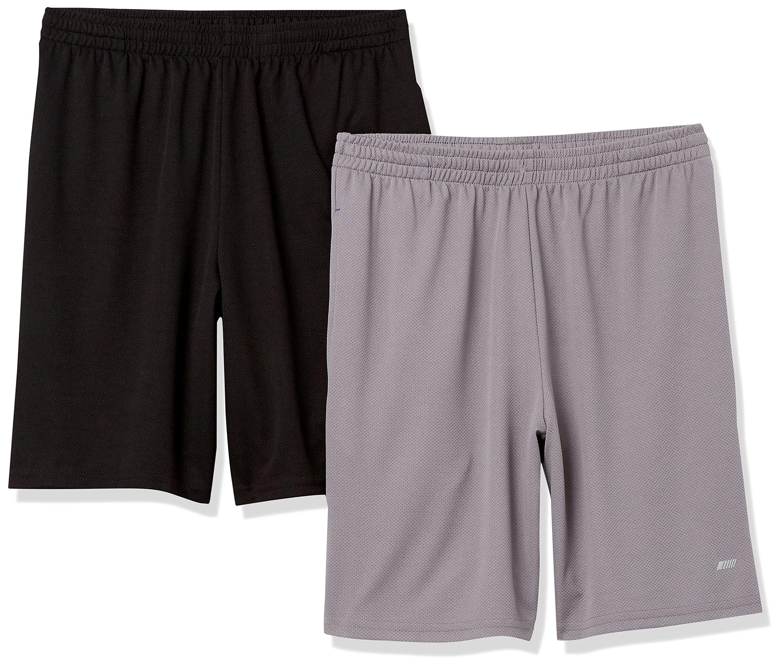 Amazon Essentials Men's Athletic Basketball Gym Shorts, Breathable Moisture Wick