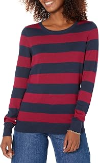 Amazon Essentials Women's Lightweight Crew Neck Long Sleeve Sweater (Plus Size Available)
