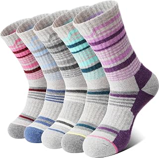 Anlisim Women's Merino Wool Thermal Socks Winter Warm Work Boot Socks 5 Pairs