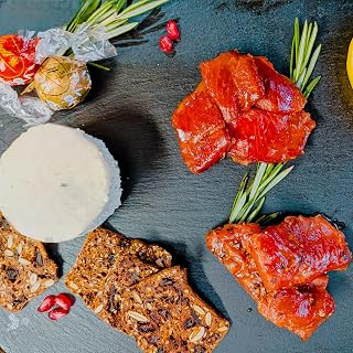 Smoked Salmon Holiday Sampler Gift Box – Wild Sockeye Maple Nuggets, Pepper Nuggets, Candied Strip & Smoked Salmon Lox – Gourmet Christmas Seafood Gift Basket