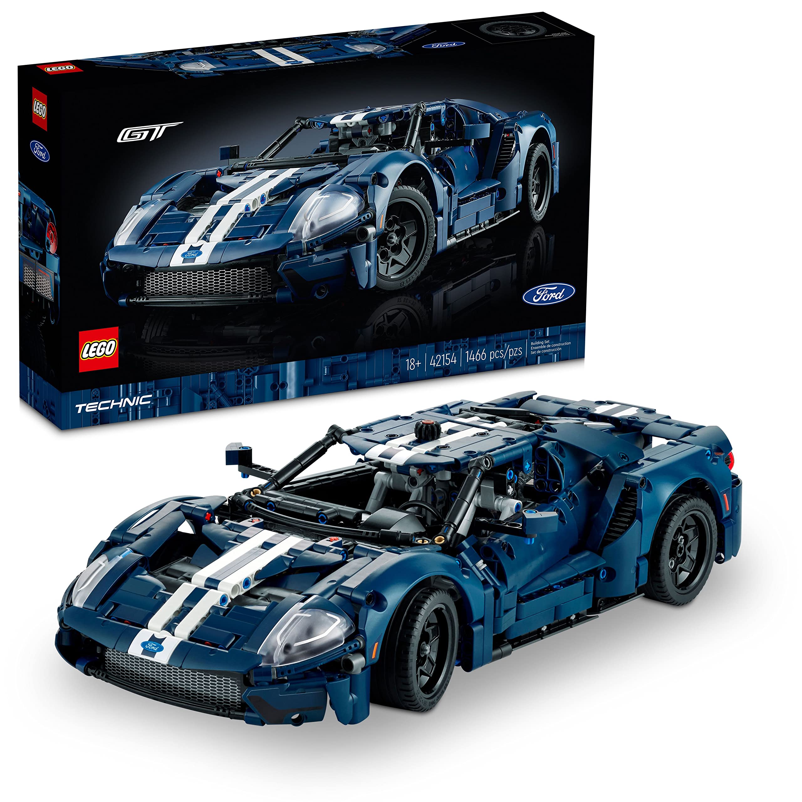 LEGO Technic 2022 Ford GT 42154 Car Model Kit for Adults to Build, Collectible S