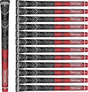 Geoleap ACE-C Golf Grips Set of 13- Cord Rubber, Hybrid Golf Club Grips, Standard/Mdisize, 10 Colors Optional.