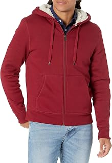 Amazon Essentials Men's Comfortable Hoodie with Fleece Lining, Full Zip and Pockets