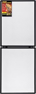 Exo Terra Hinged Terrarium Screen Cover, 60 Breeder/75 Gallon – Easy Access, 18.75”x 48.75” Full Open, Durable UV Ventilation