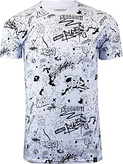 SCREENSHOT Screenshotbrand Mens Hipster Hip-Hop Urban Tees – NYC Street Fashion Graffiti Animazione Stampa T-Shirt - Bianco - S
