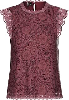 PIECES Sleeveless Top PCOLLINE Lace