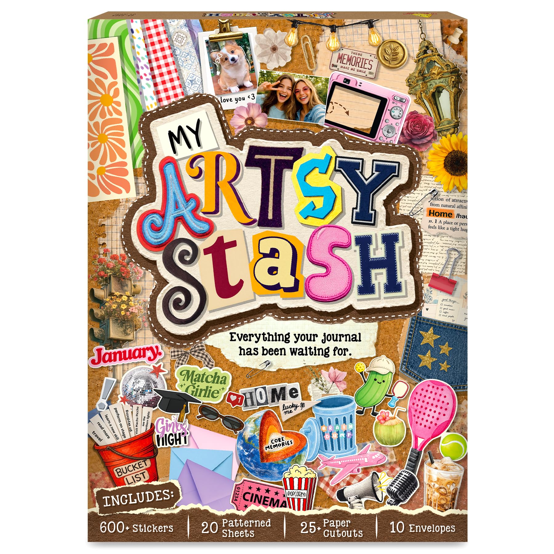 My Artsy Stash – Scrapbooking Kit, Journaling Kit & Junk Journal Supplies | For 