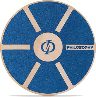 Philosophy Gym Wobble Balance Board, Round Exercise Core Trainer for Adults | Non-Slip, 300 lb Capacity, Ideal for Beginners, Physical Therapy, Standing Desk, Home Gym, Stability & Core Training