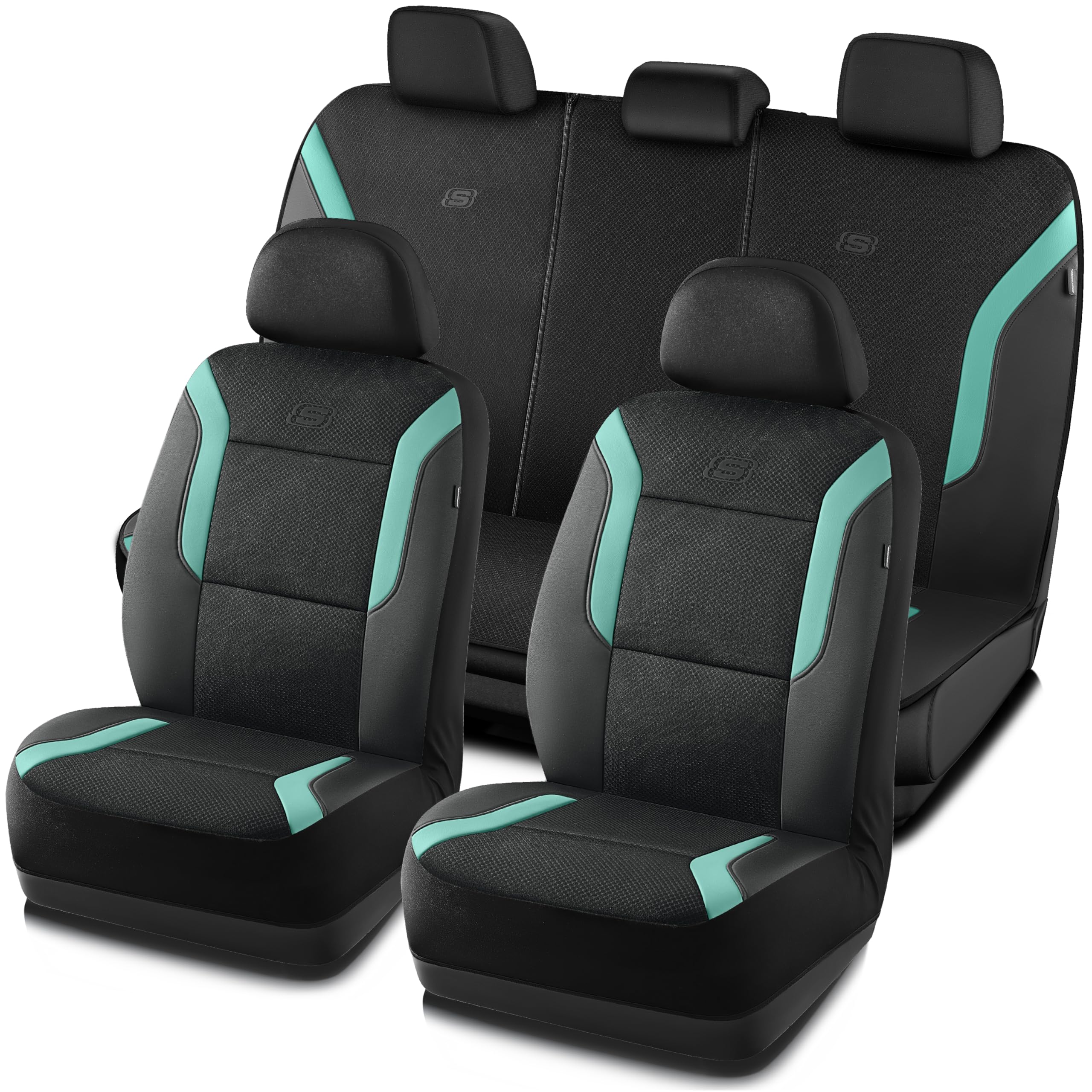 Skechers Memory Foam Car Seat Covers, Air Cool Mesh Thick Seat Covers, Car Seat 