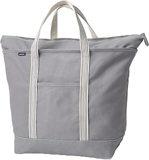 Lands' End Zip Top Canvas Tote Bag