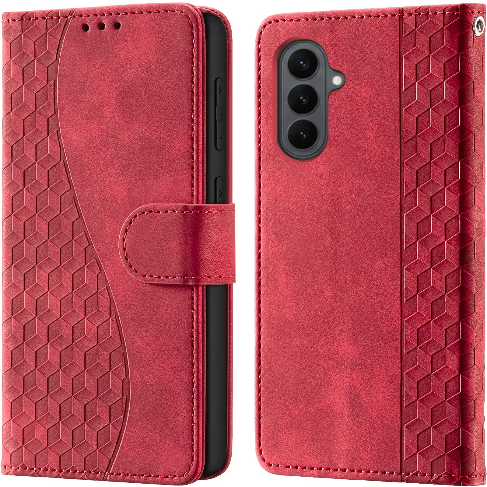 Case for Samsung Galaxy S26 Wallet Red